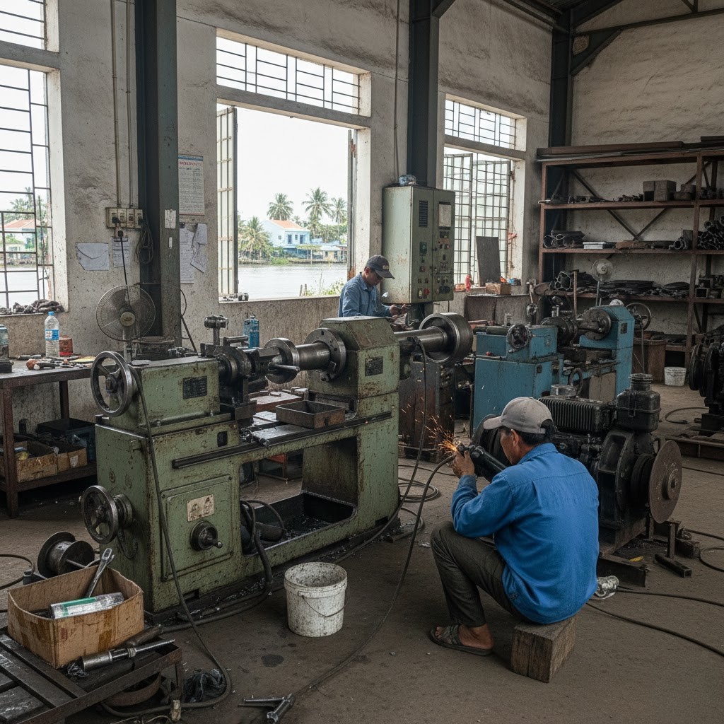 Hệ thống máy móc chuyên dụng tại xưởng Nhã Tường Group